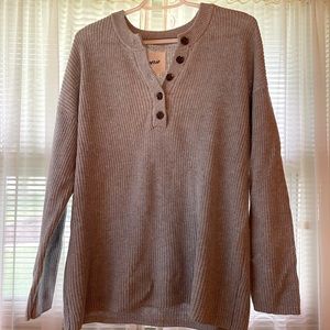 Extra small light grey sweater from Aerie, runs big